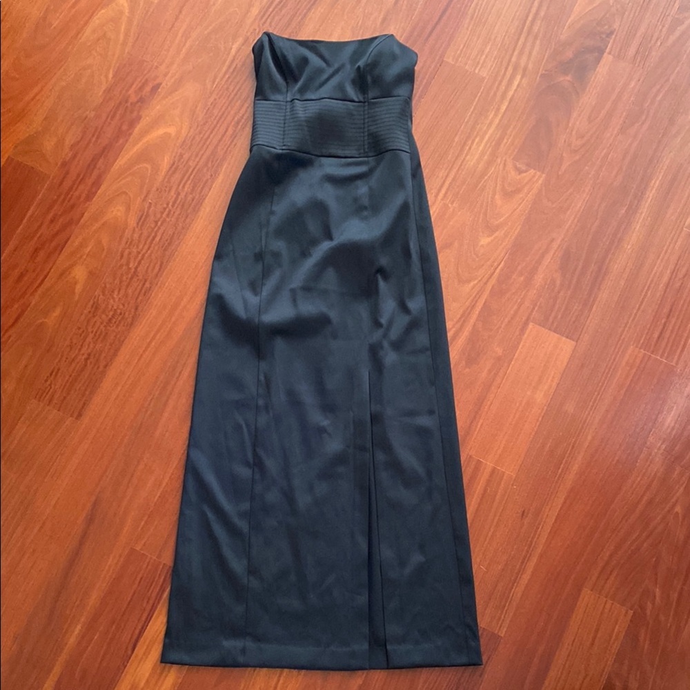 Le Chateau strapless corset style maxi dress